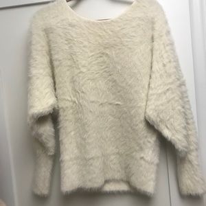 Anthropology Cream Sweater. Small.